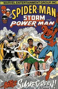 cover, Spider-Man, Storm and Power Man