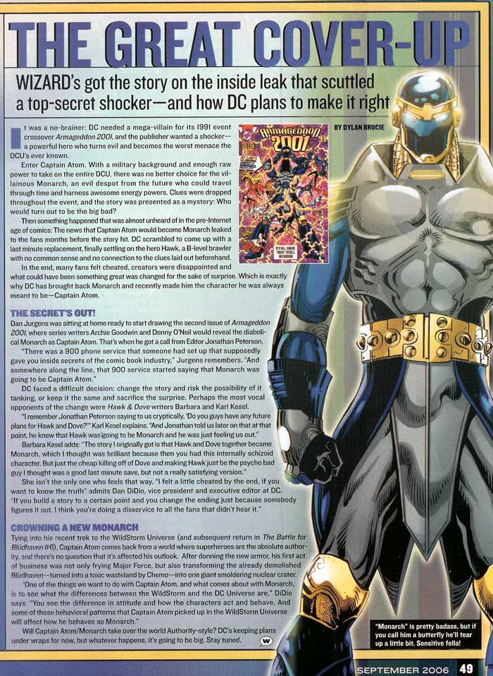 Monarch Article from Wizard #179