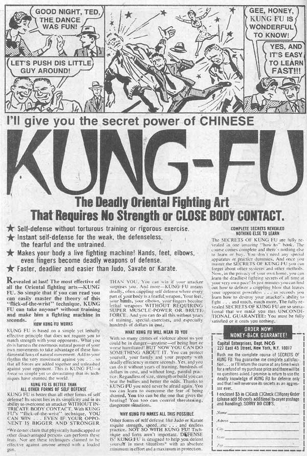 I'll Give You the Secret of Chinese King-Fu!