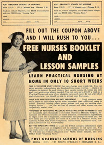 Learn Practical Nursing at Home! Click on the ad for the full-sized version Learn Practical Nursing at Home! Click on the ad for the full-sized version