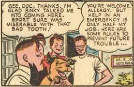 Binky in 'Healthy Teeth For You And Your Pet!' Click for the full page.