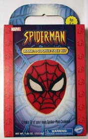 the Spider-Man Make-A-Cookie-Face-Kit