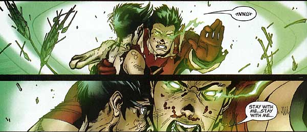Scene from New X-Men #31 