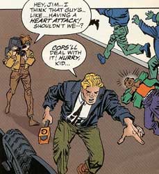 scene from Superman:  The Man of Steel #67