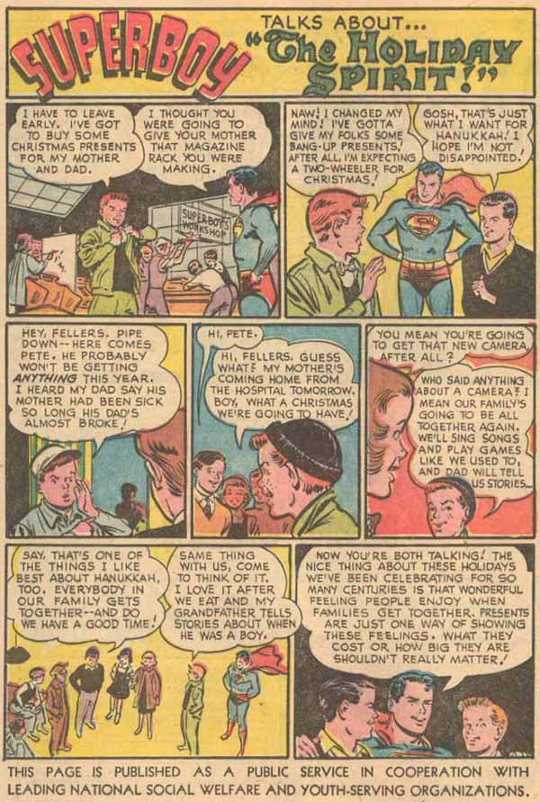 Superboy Talks About 'The Holiday Spirit!'
