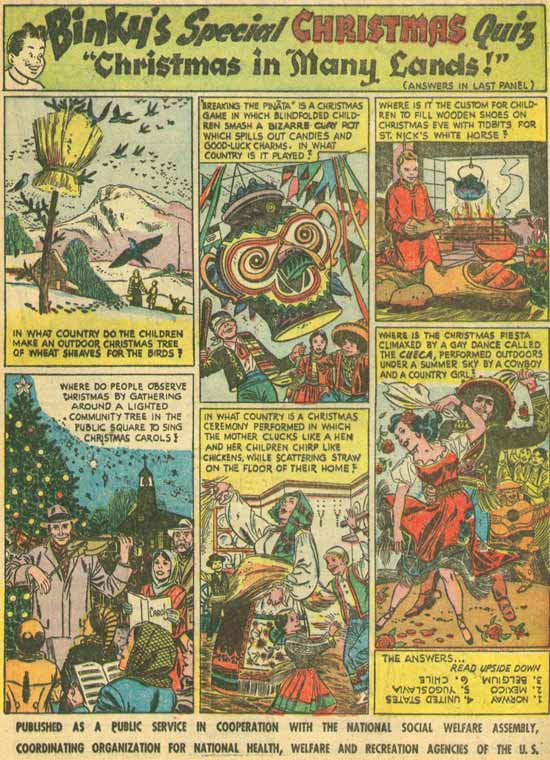 Binky's Special Christmas Quiz: 'Christmas in Many Lands!'