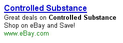 ebay ad on Google