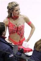 Tanith Belbin's butterfly outfit