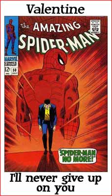 Happy Valentine's Day from Spider-Man (and John Romita)!