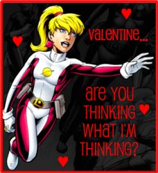 Happy Valentine's Day from Saturn Girl!
