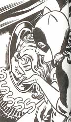 That sure looks like she crammed it up Supergirl's nose