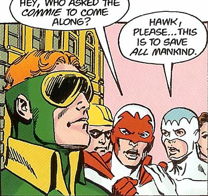 scene from Crisis on Infinite Earths #9