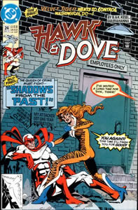cover, Hawk & Dove #24