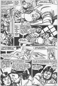 Batman cases the crime scene. Click for the full page.
