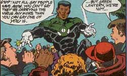 John Stewart Green Lantern AIDS PSA.  Click on image for full page