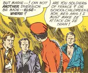 Mlle. Marie addressing the Resistance again.