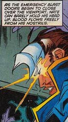 Almost makes it sound poetic...almost Scene from X-Man Annual 97