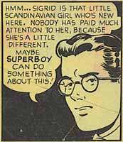 Superboy says 'Know Your Country!' Click for the full page.