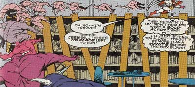 Hawk destroys the Georgetown library