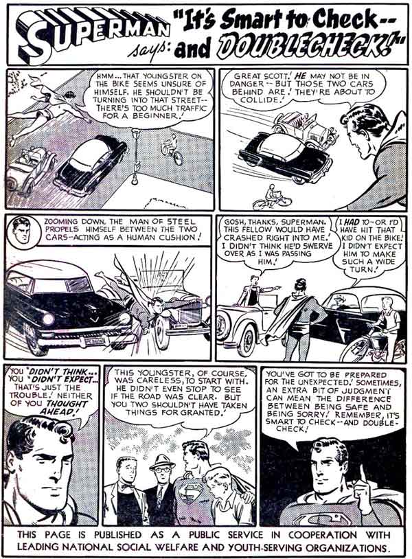 Superman Says 'It's Smart to Check -- and Double Check!'