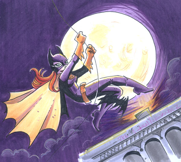 Lea Hernandez draws Batgirl