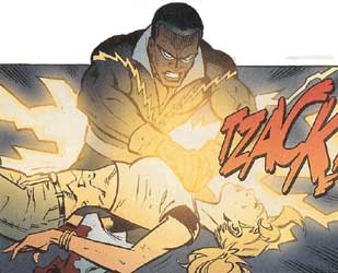 Black Lightning defibrillating Mia Black Lightning defibrillating Mia