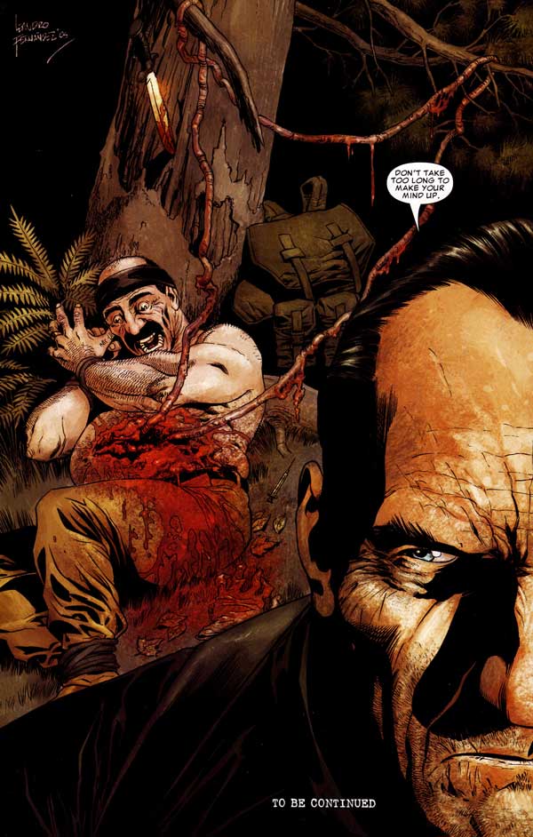 The Punisher's interrogation techniques: bad cop