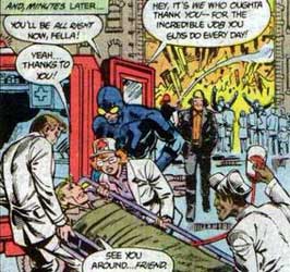 Bottles? Even in '80s blood came in special bags scene from Blue Beetle #1