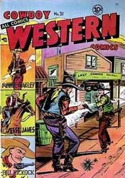 cover, Cowboy Western Comics #31