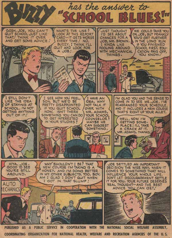 Buzzy Has the Answers to 'School Blues!'