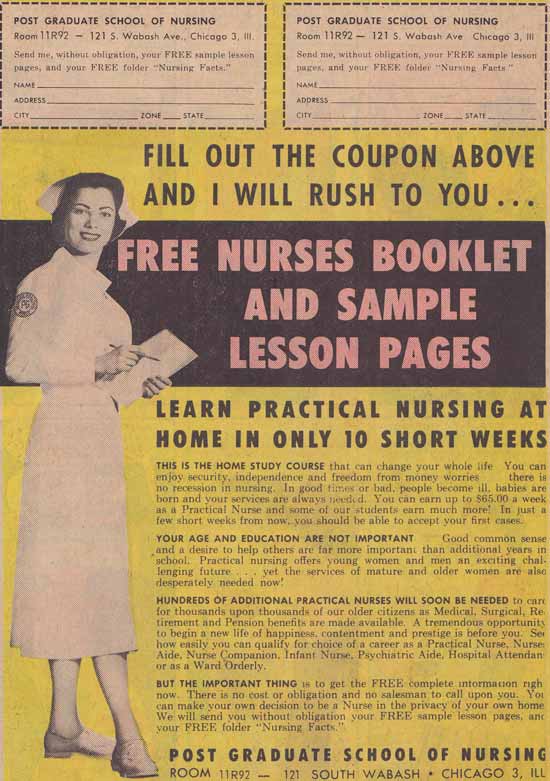 Practical Nurse Home Study Ad