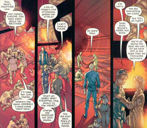 rescue scene from X-Treme X-Men #24