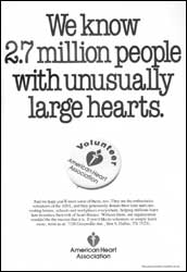 American Heart Association PSA. Click for the full page.