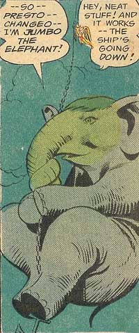 Beast Boy turns into an Elephant