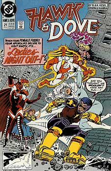cover, Hawk & Dove #21