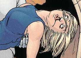 The Death of Sophie, detail from the final page of New X-Men #137