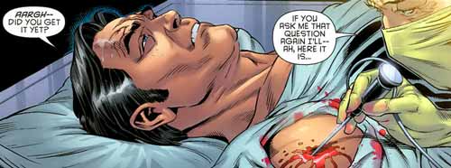 I think I would have general anesthesia just to shut him up. scene from Nightwing #148