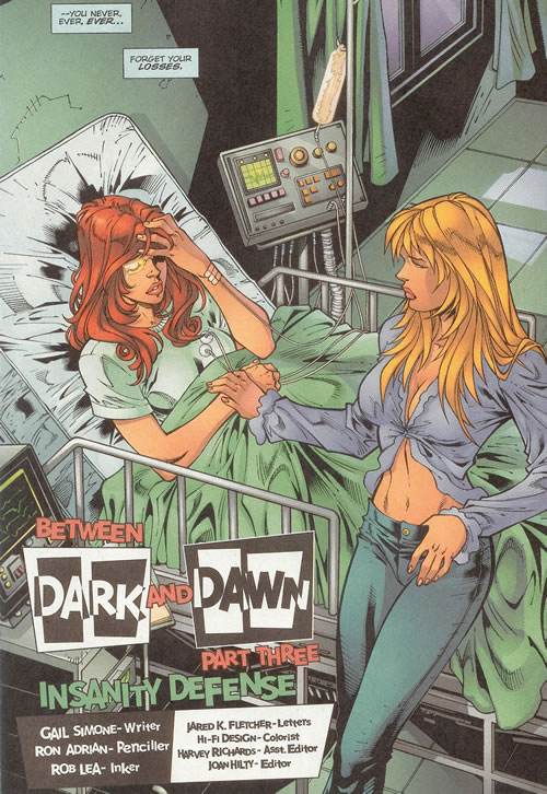 Babs in the hospital