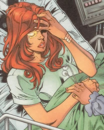 Babs in the hospital