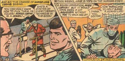 Lois does it all, and I mean 'all' Lois, the uber-nurse
