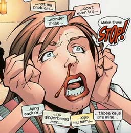 Emma Frost and her amazing bleeding nose