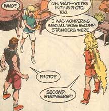 The best line from the issue as Dawn meets Flamebird