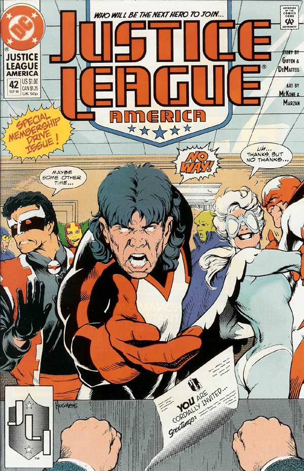 cover, Justice League America #42