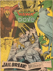 splash page, The Hawk and the Dove #2