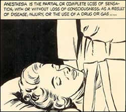 Dr. Kildare looks at anesthesia.  Click for the full page.